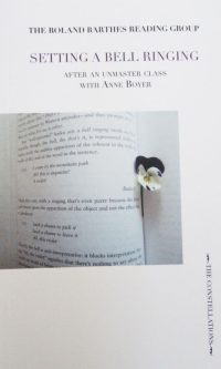 Setting a Bell Ringing: After an Unmaster Class with Anne Boyer - The Roland Barthes Reading Group