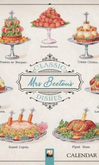 Bodleian Libraries: Mrs Beeton's Classic Dishes Wall Calendar 2025 (Art Calendar